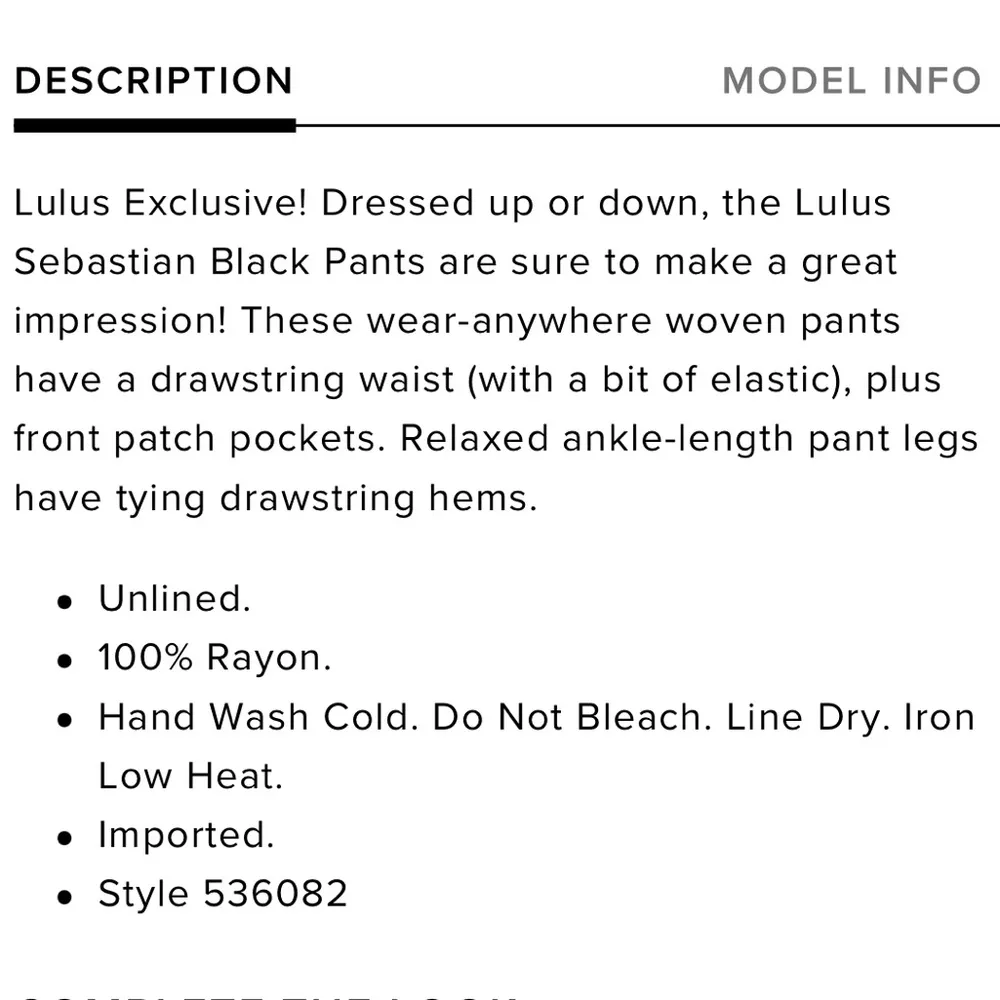 Lulus Sebastian jersey black paper bag pants - Image 12