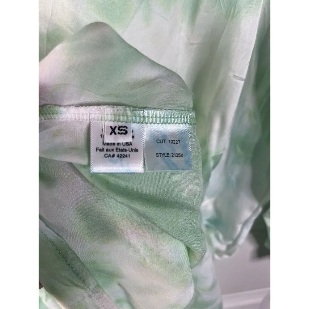 Stark X Anthro Green tye Dye Dress Size Xs Women’s Knee Length - Image 5