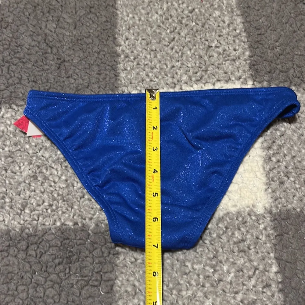 New Xhilaration Blue Sparkly Bikini Bottoms Size 00 or XS NWT - Image 7
