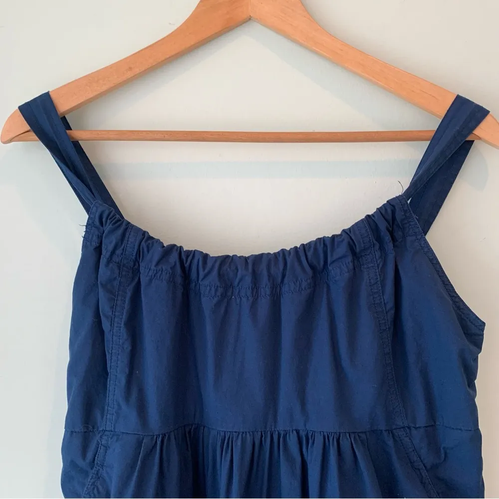 Gap Maternity Navy Summer Pleated Sundress Pockets Small S - Image 2