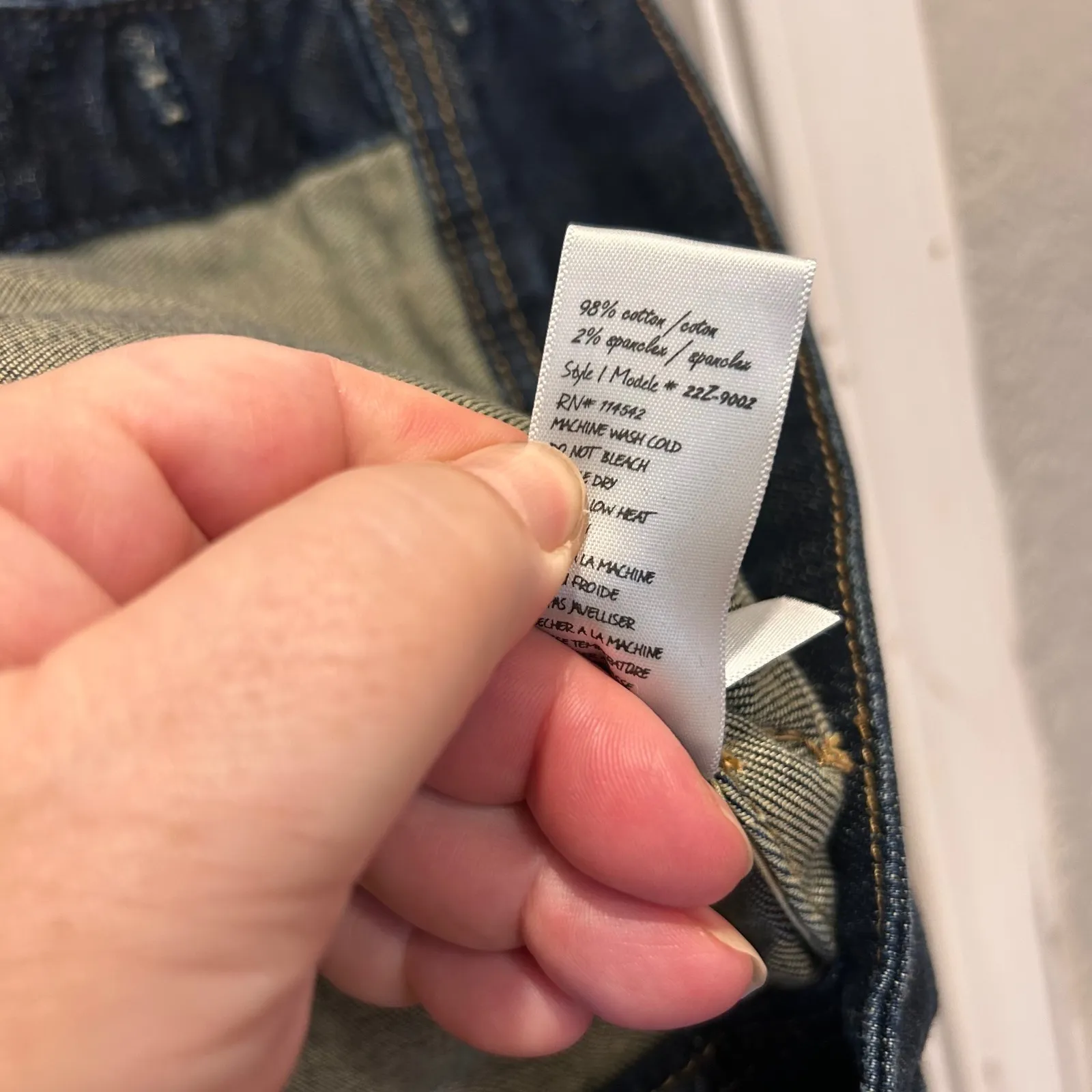 BLANKNYC Denim Jacket Dark Blue Button Front Classic Fit Womens Medium Pockets - Image 10