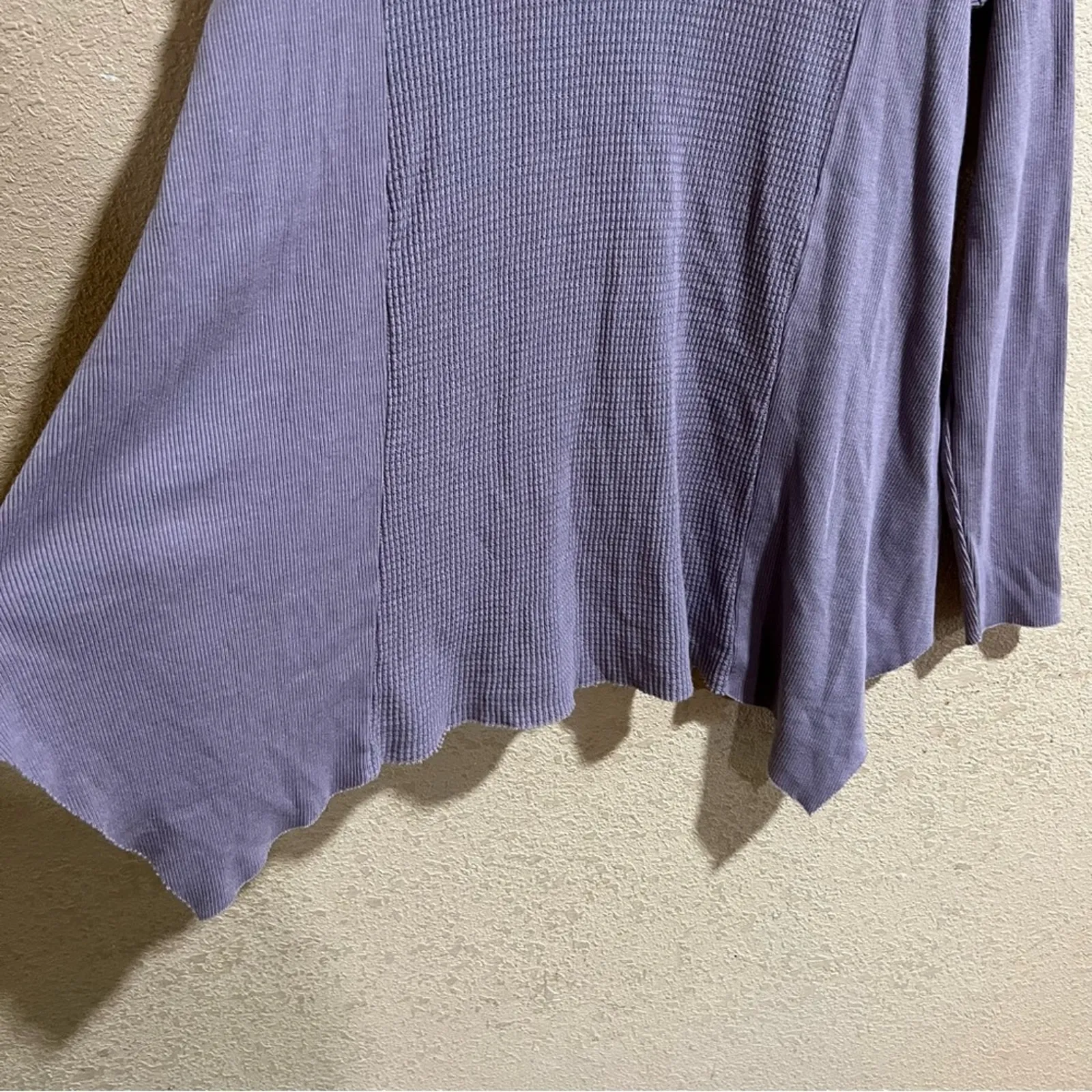 T.la | Anthropologie Sloane purple lavender mock neckline thermal tunic shirt S - Image 5