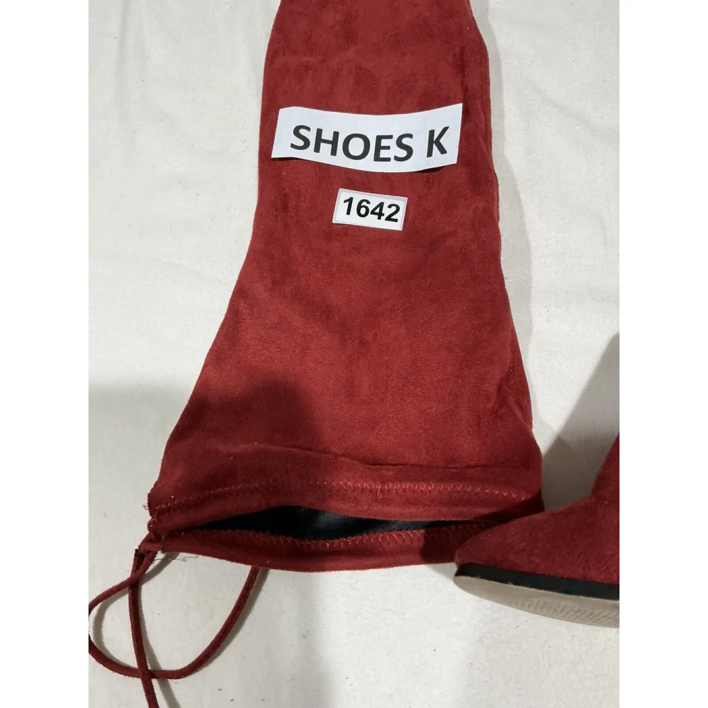 Woman’s Cape Robin Mona Red Suede Otk High Boots 6.5 - Image 4