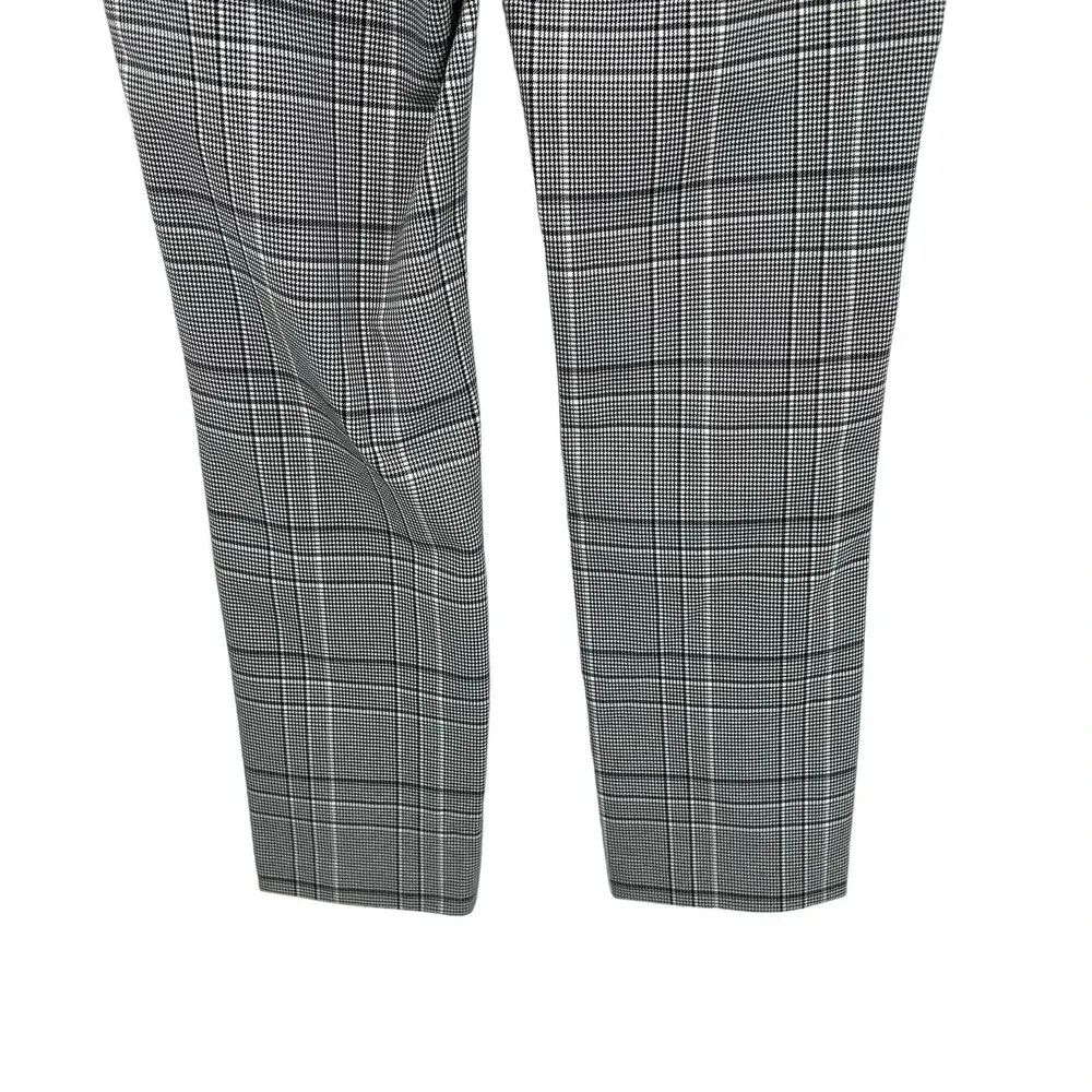 Rag and‎ Bone Simone Slim Fit Pant Black Gray Check Plaid Size 2 - Image 7