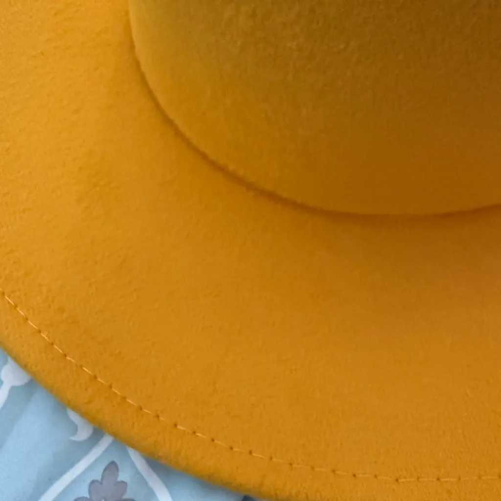 💥HP 💥 Pure Love Yellow Fedora Hat - Image 8