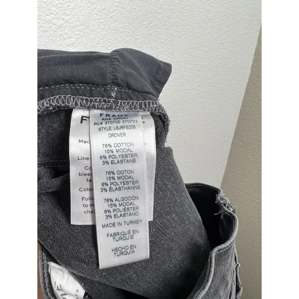Frame Le Skinny De Jeanne Jean Size 27 Drover Raw Front Split Hem - Image 5