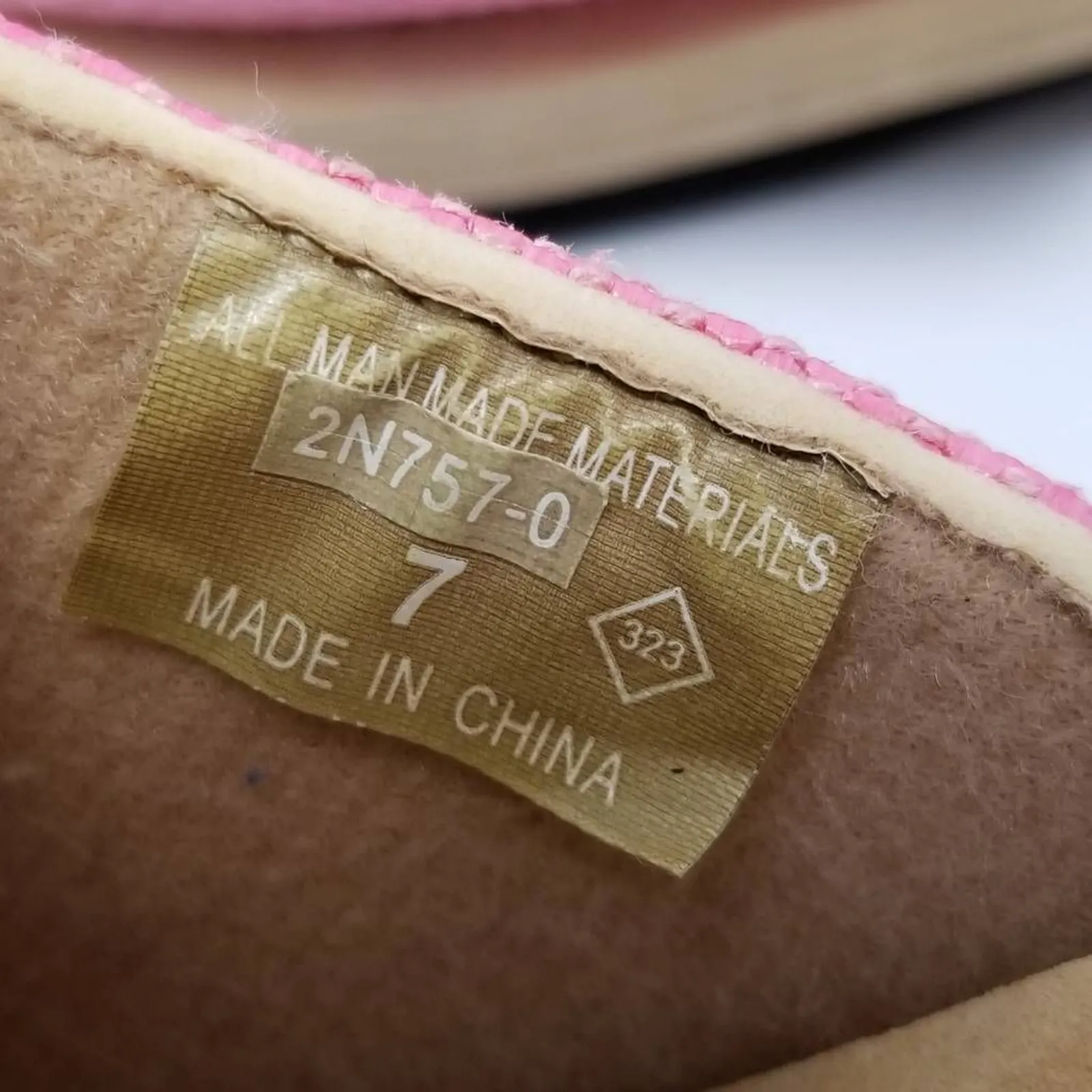 Esny Womens Slides Woven Sandals Pink Beige Floral Slip Ons 7 - Image 11