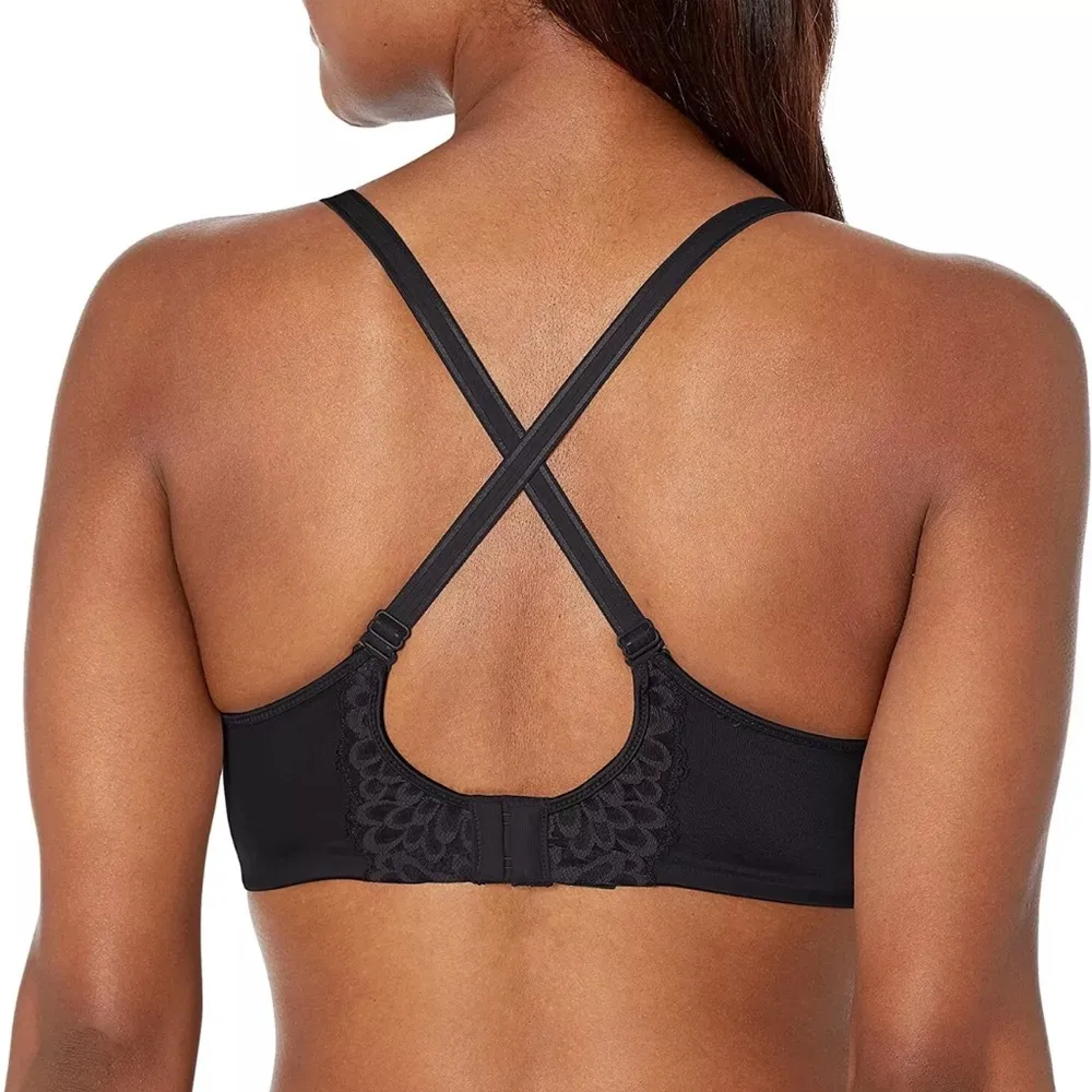 Bali Women's Passion for Comfort Back Smoothing Underwire Bra DF3390 36DD Black - Image 2