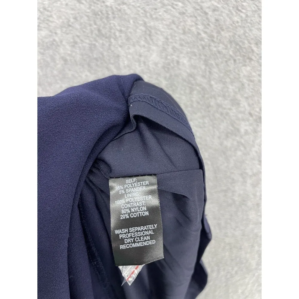 Lulu's Women's Formal Dress Navy Blue Mermaid Size Small Lace Top Lined Cap Slee - Image 4