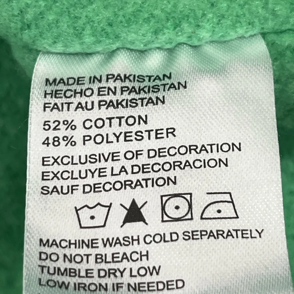 GREEN CROPPED NEW YORK HOODIE OVERSIZED WOMEN SZ‎ 8 BY RELAXX NEW - Image 5