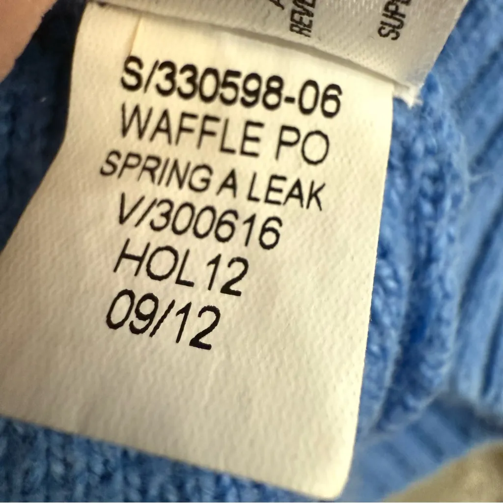 Old Navy Textured Blue Crew Neck Sweater Size Small - Image 7