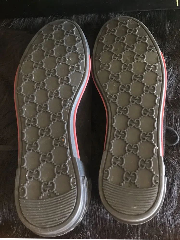 Gucci Authentic  Black Suede Sneaker/Shoes - Image 5