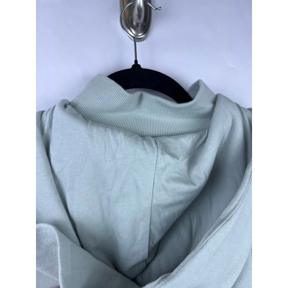 Adidas Wonder Sage Cropped Hoodie Camo Neon Stripe Cotton Blend Sweatshirt - Image 11