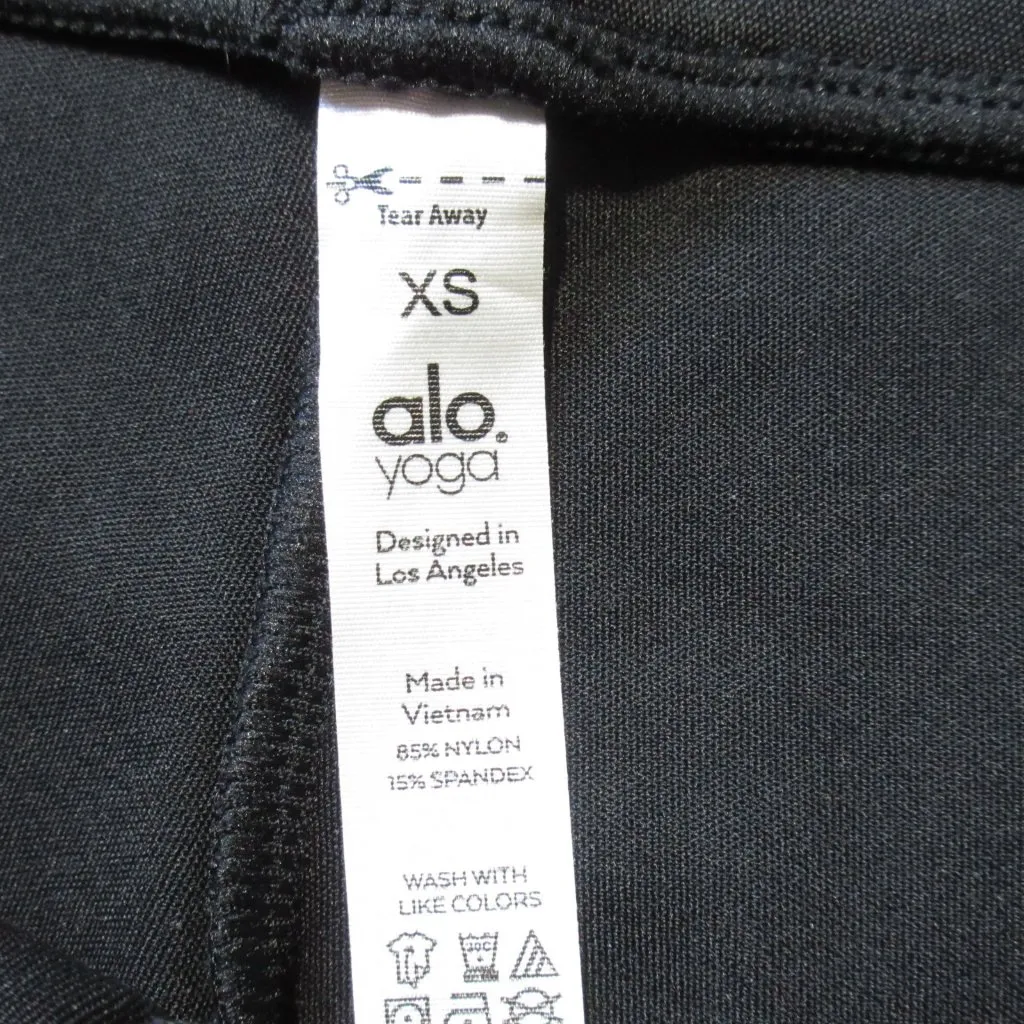 NWT Alo Yoga High-Waist 7/8 Zip It Flare Legging in Black Ankle Zip Pants XS - Image 4