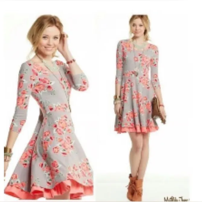 Matilda Jane “Marzipan Rose” Happy & Free Floral Swing Dress – Size M - Image 4