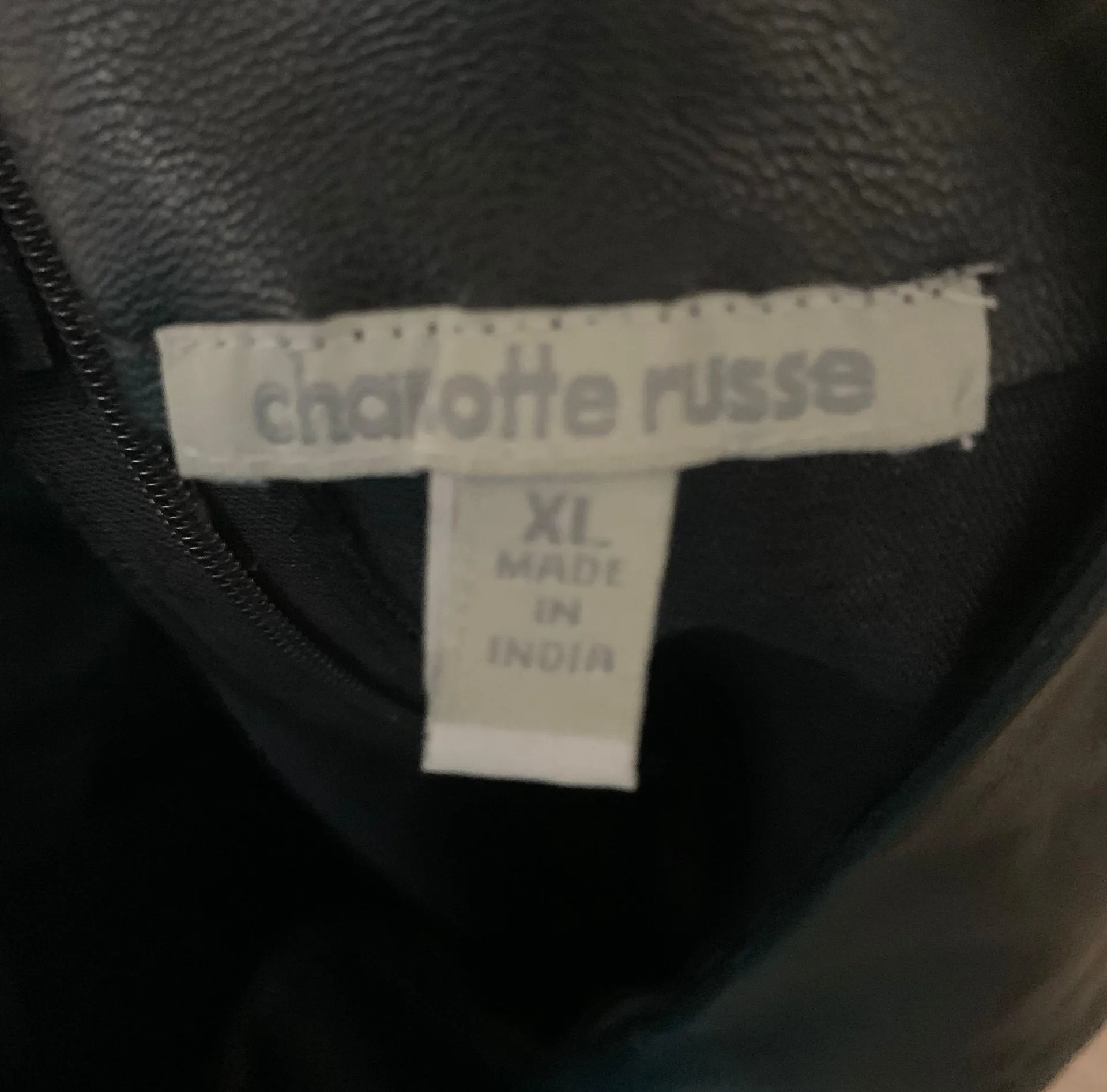 Black Faux Leather Skirt - Image 4