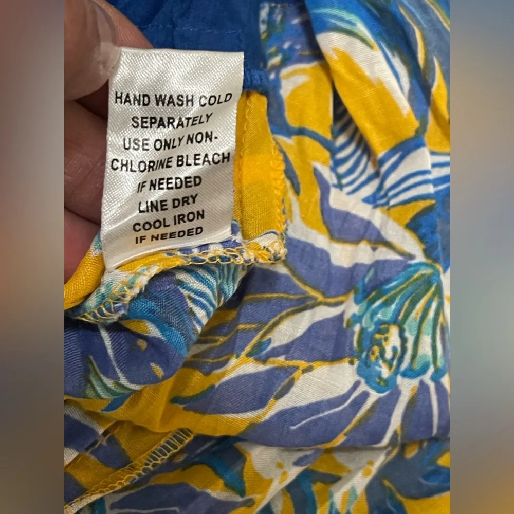 Mix Nouveau Women's Floral Multicolored Maxi Skirt Bohemian Elastic Waist Sz L Blue Size L - Image 8