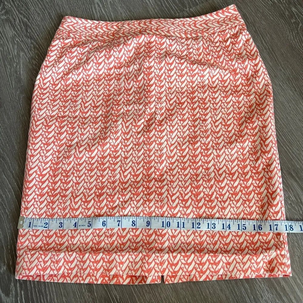 Cynthia Rowley Skirt Size 6 Print Back Slit - Image 5