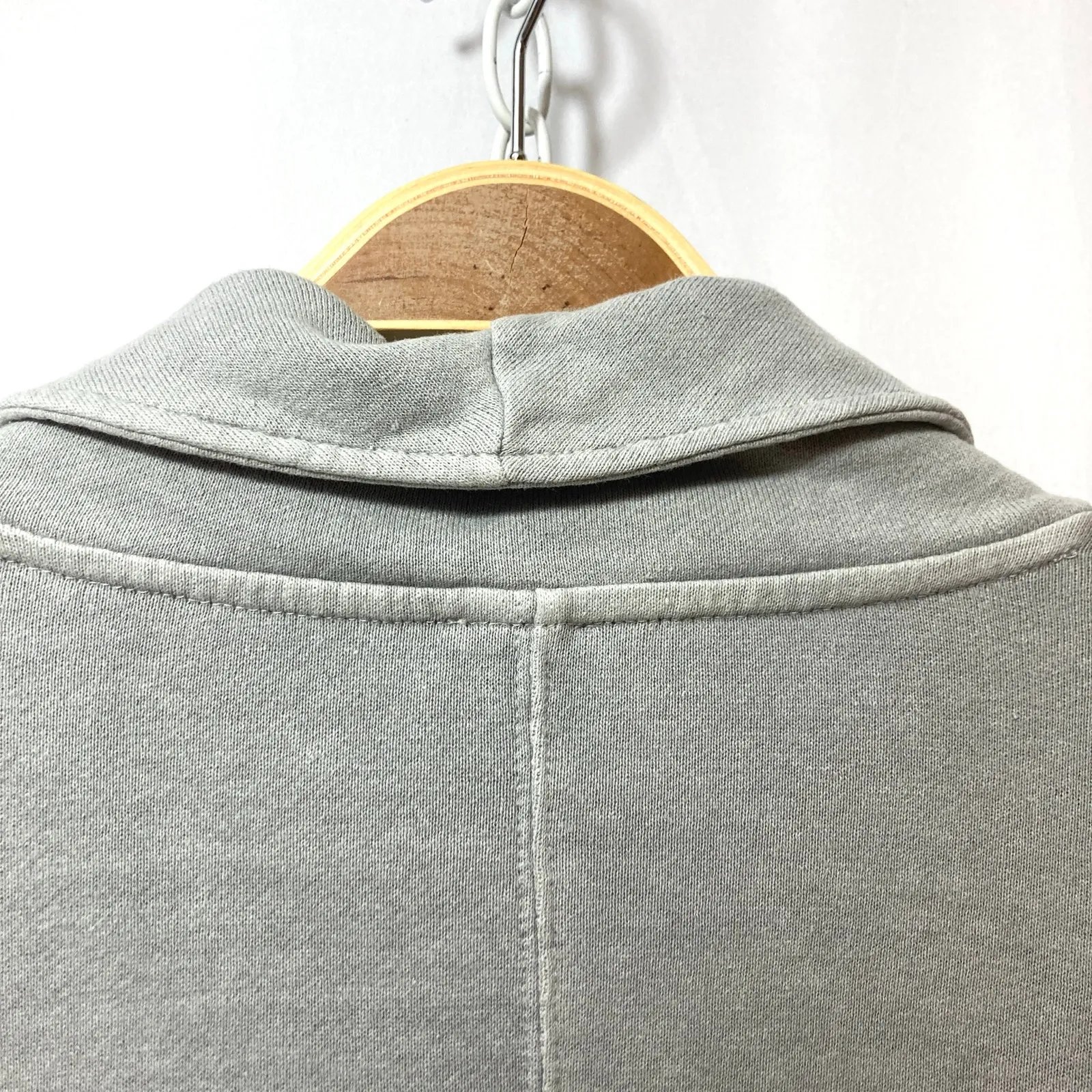 Poetry London Jersey Gray Hemp Organic Cotton Button Shacket Shirt Jacket - Image 9