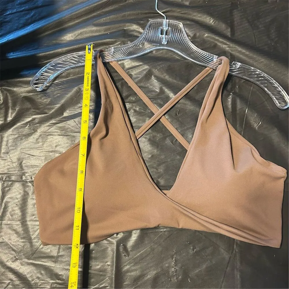 Women's XXL Dark Brown Padded Sports Bra Criss - Image 5