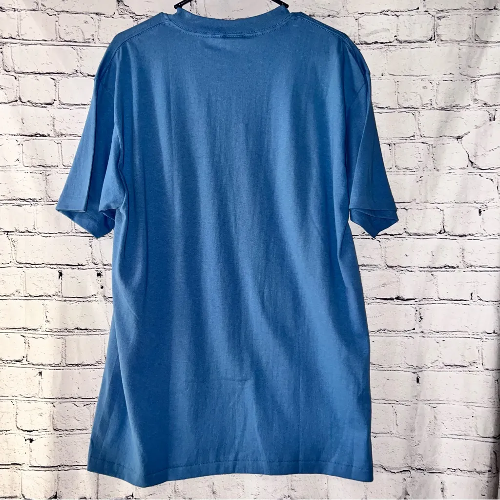 Diamond Dust Vintage Single Stitch Native American Graphic Tee NWT‎ Size Large Blue - Image 2