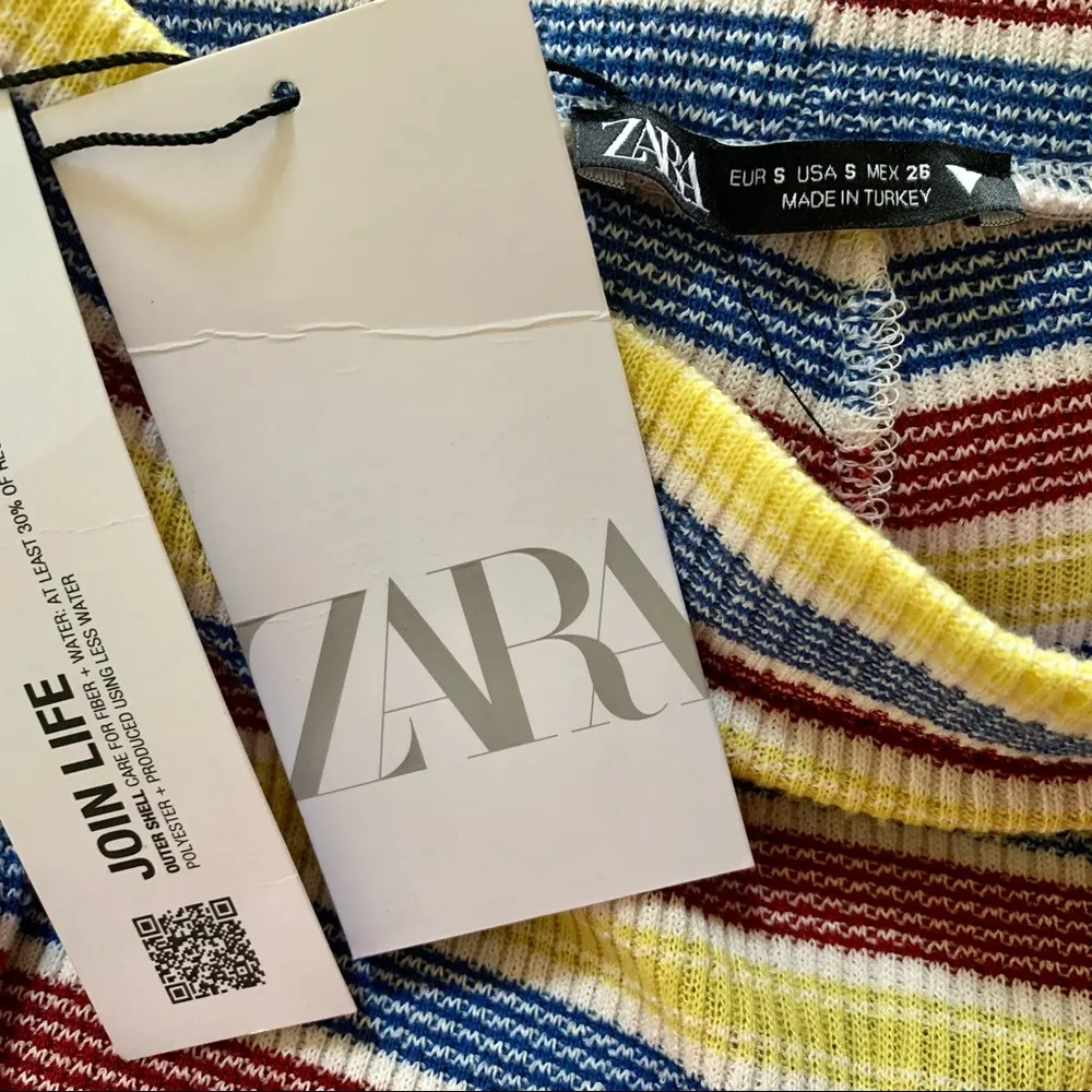 NEW ZARA Multicolored Textured Flare Leg Pants - Image 4