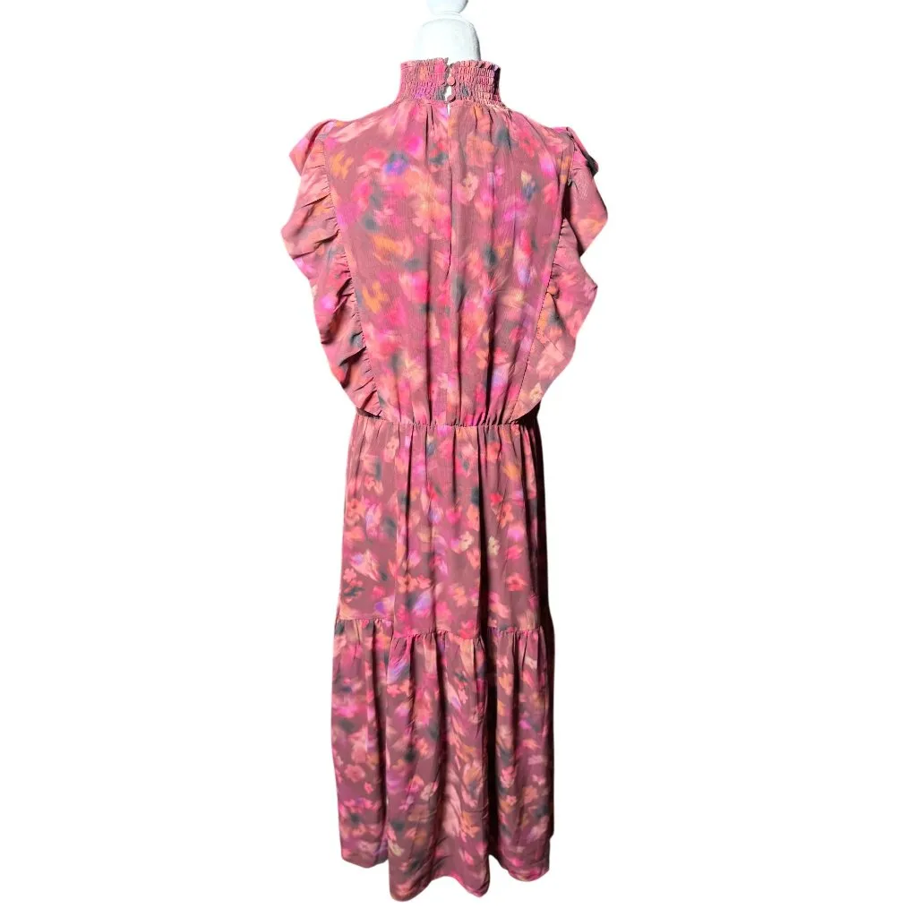 NEW Steve Madden Womens Floral Maxi Dress Ruffle Sleeveless Boho Chic Romantic - Image 6