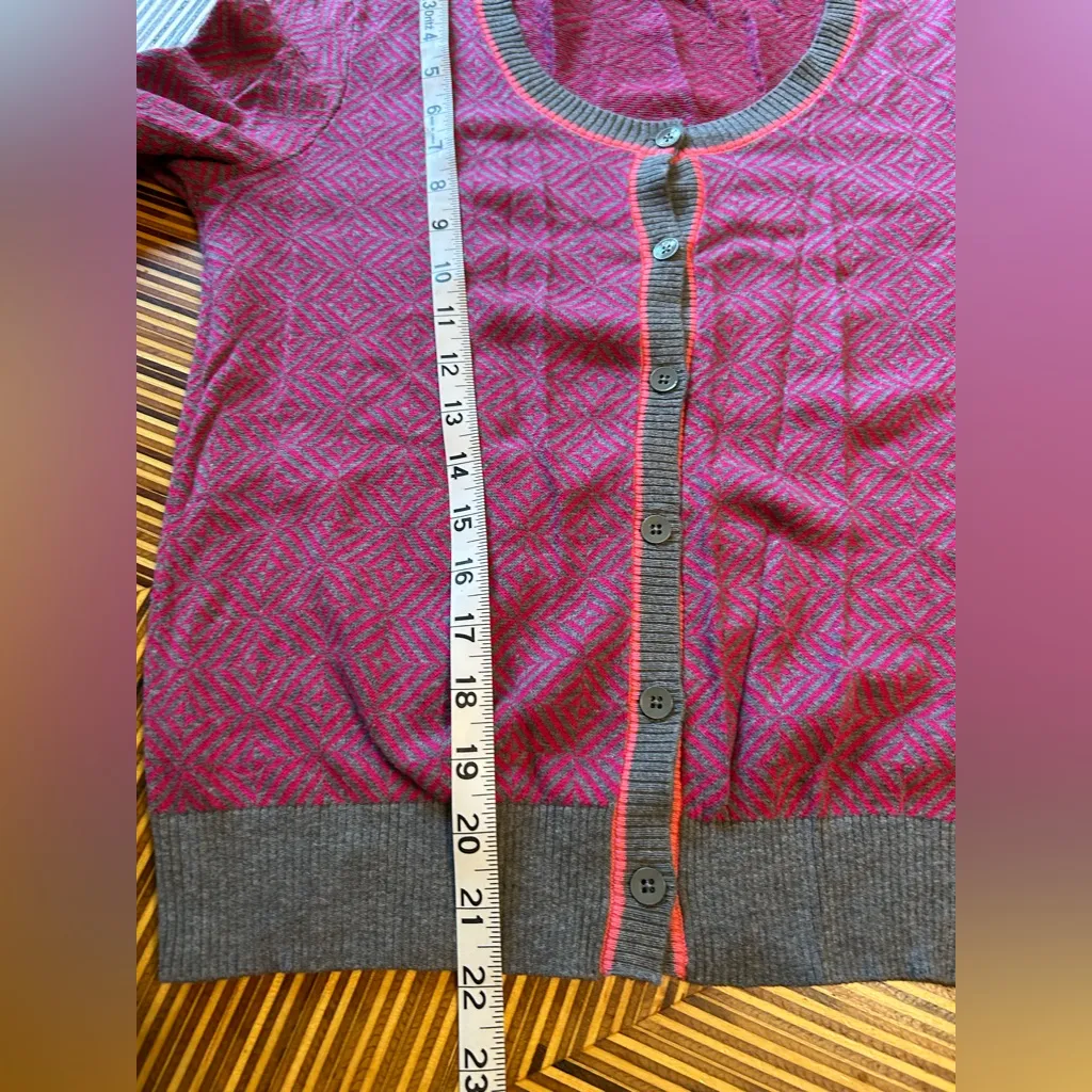 CAbi Women's Cardigan in Pink and Gray - Image 5