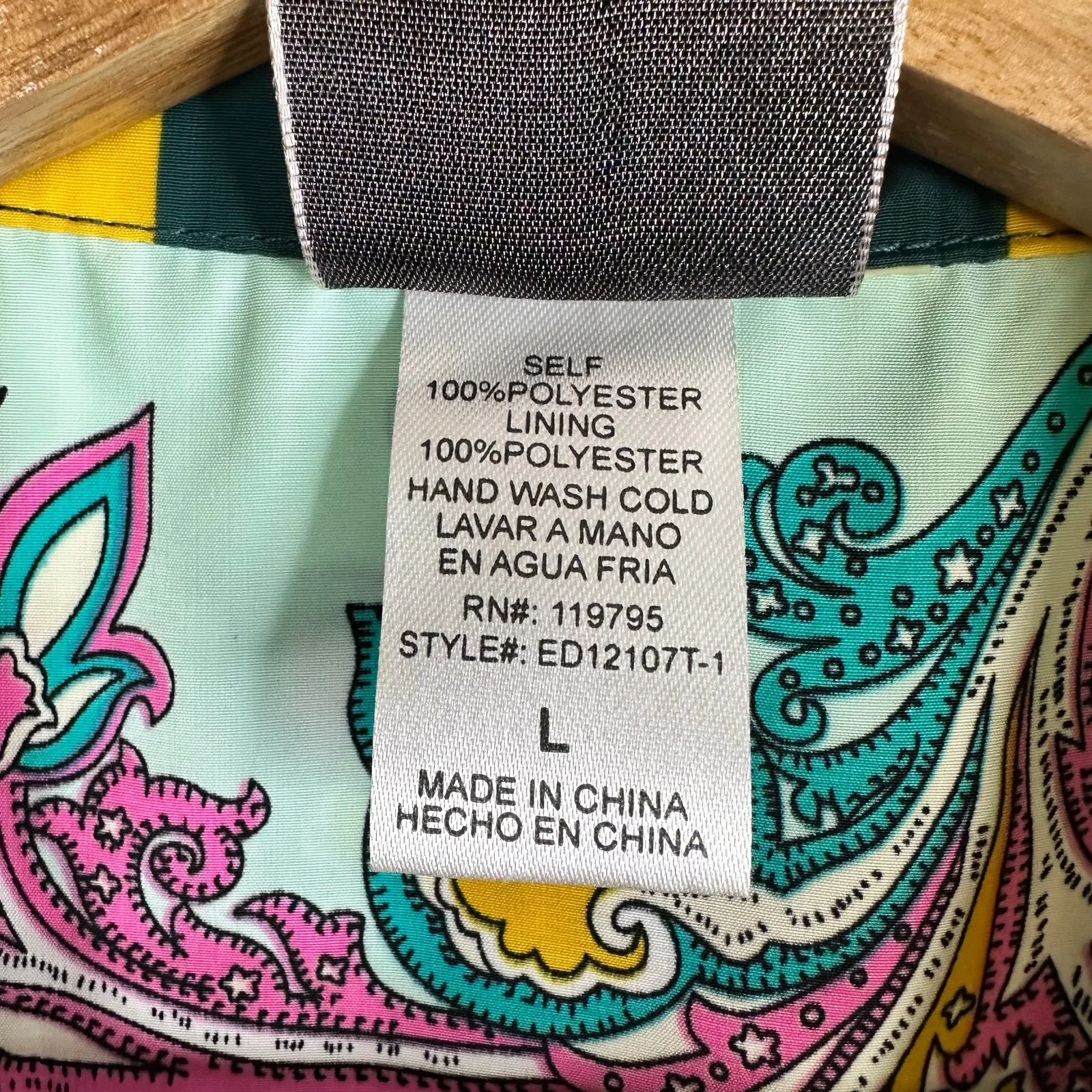 Moon Collection Womens size Large Paisley Print Sleeveless Dress - Image 8