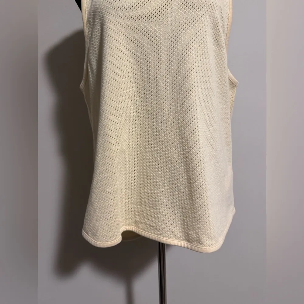 NWT Varley Light Yellow Arlee Mesh Breathable Tank Top size small - Image 4