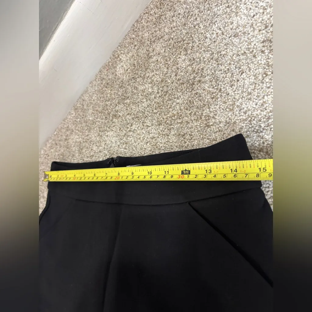 J. Crew Factory Viscose Black Pencil Skirt Pockets Academia Preppy Interview 4 - Image 6