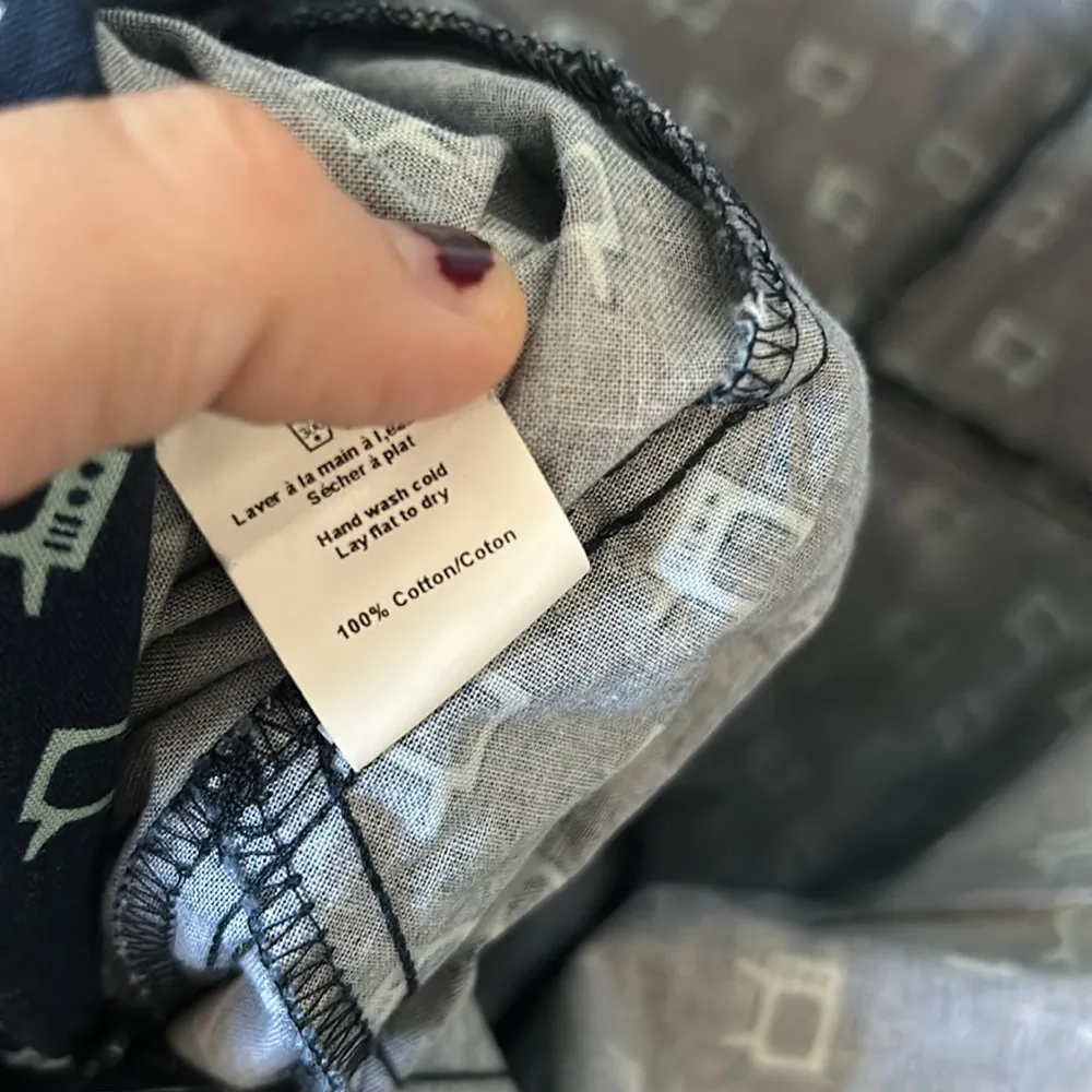 Birds of north America “channel 12” cotton Auk jumpsuit novelty print Canada Blue Size 2 - Image 7