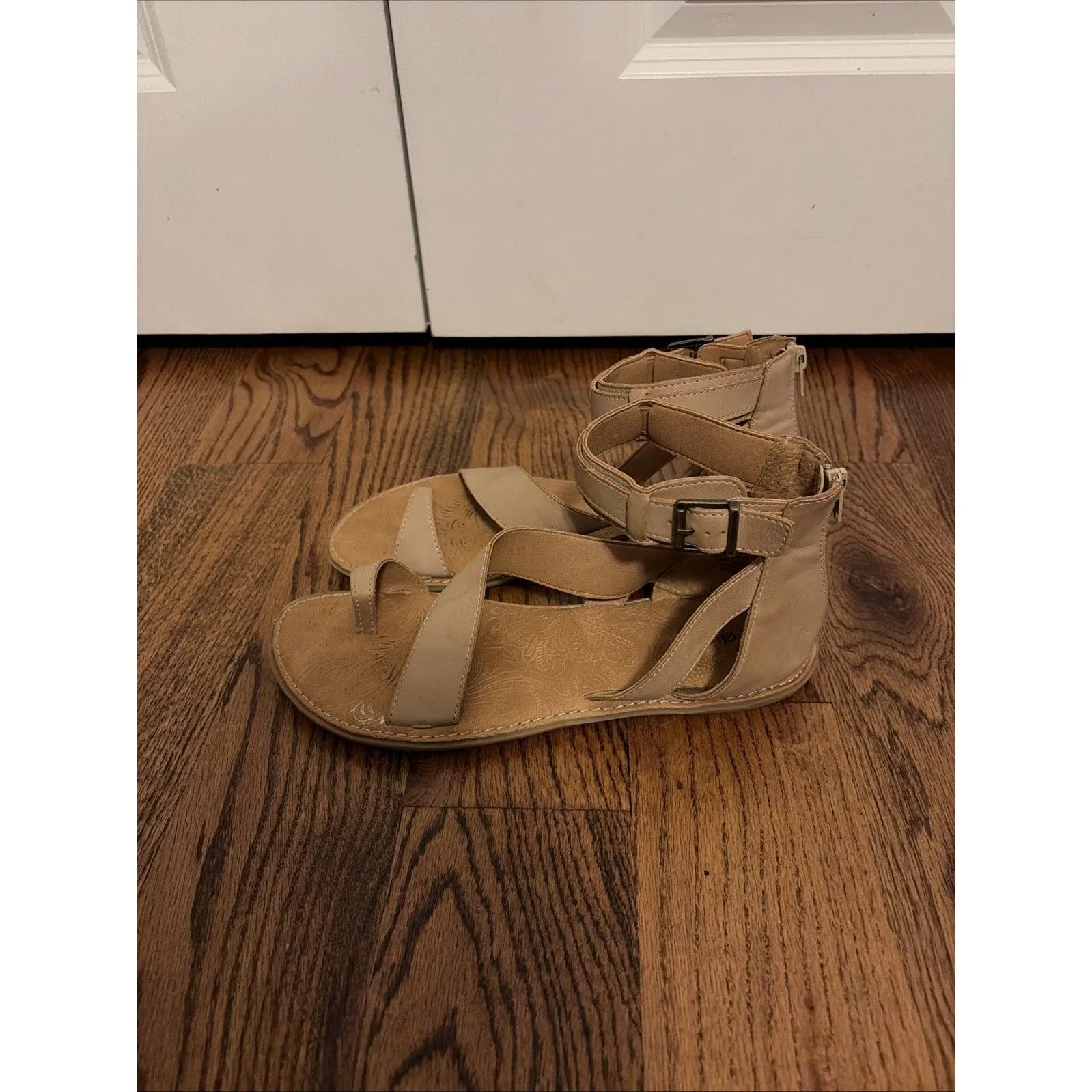 BORN Leah Ankle Strap Sandal Tan Size 10 Brown - Image 3