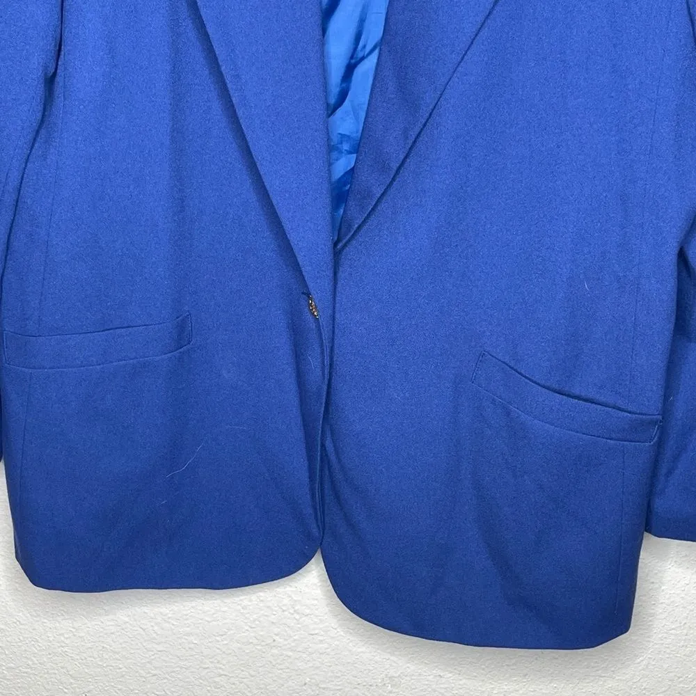 Vintage Koret Blue Blazer Size 18 - Image 3