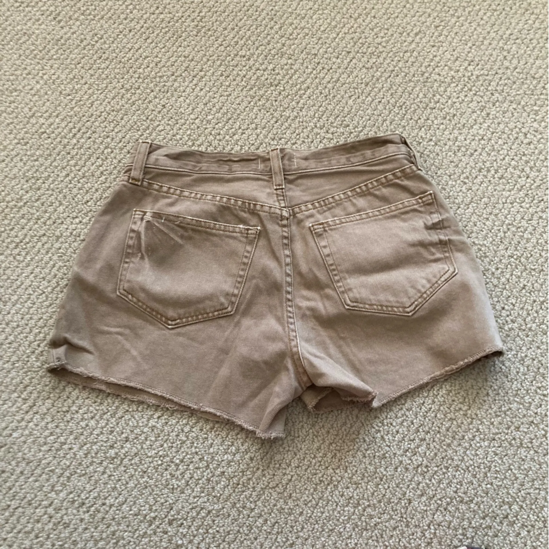 L’Agence Jean Shorts Bottoms Cutoff Hem Light Brown Size 25 Like New - Image 7