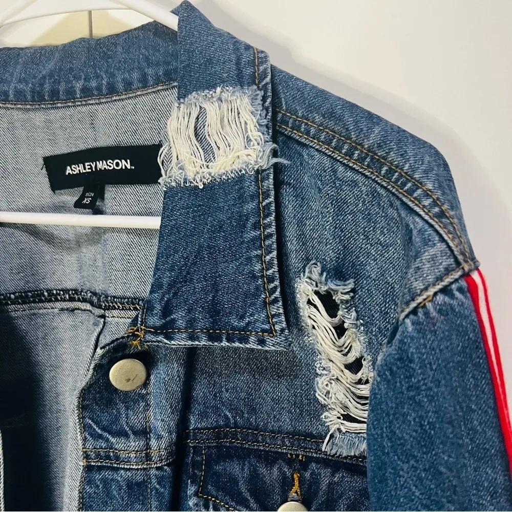 ASHLEY Mason distressed denim jacket - XS - Image 2