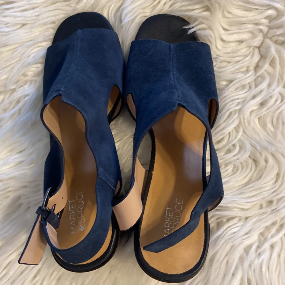 MARKET SPRUCE SANDALS SIZE 8.5 BNWOT SEE ALL PHOTOS COLOR NAVY BLUE - Image 11