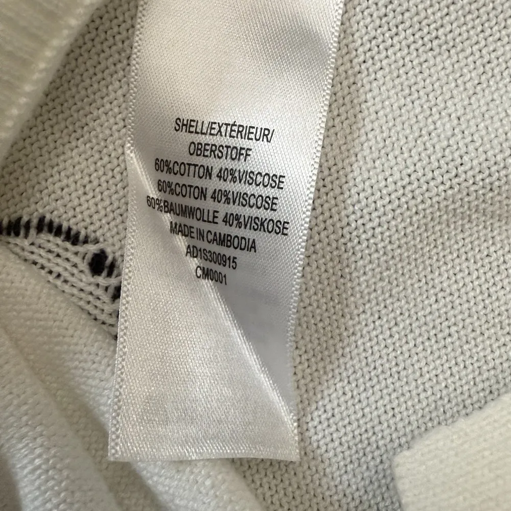 ADRIANNA PAPELL Short Sleeved Polka Dot Intarsia SWEATER Size Large L - Image 6