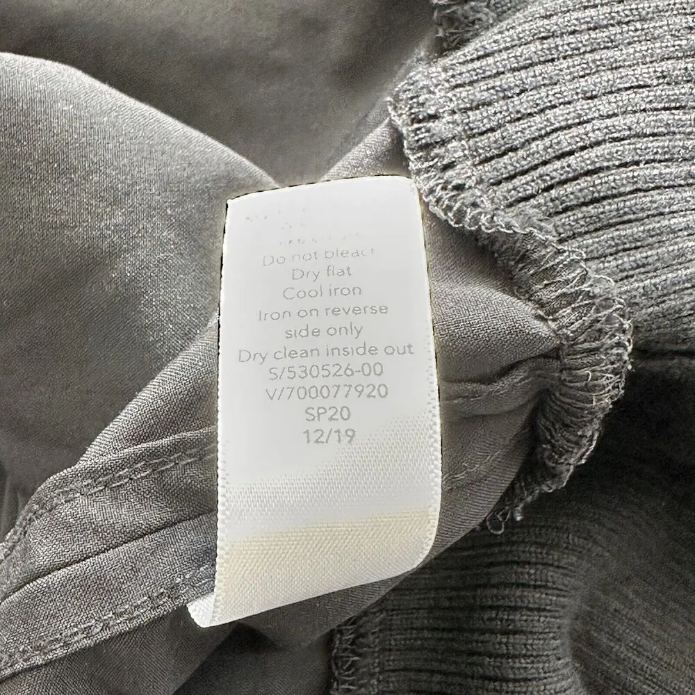 Athleta M Zephyr Crop Black T-Shirt Short Sleeves Oversized Lightweight - Image 9