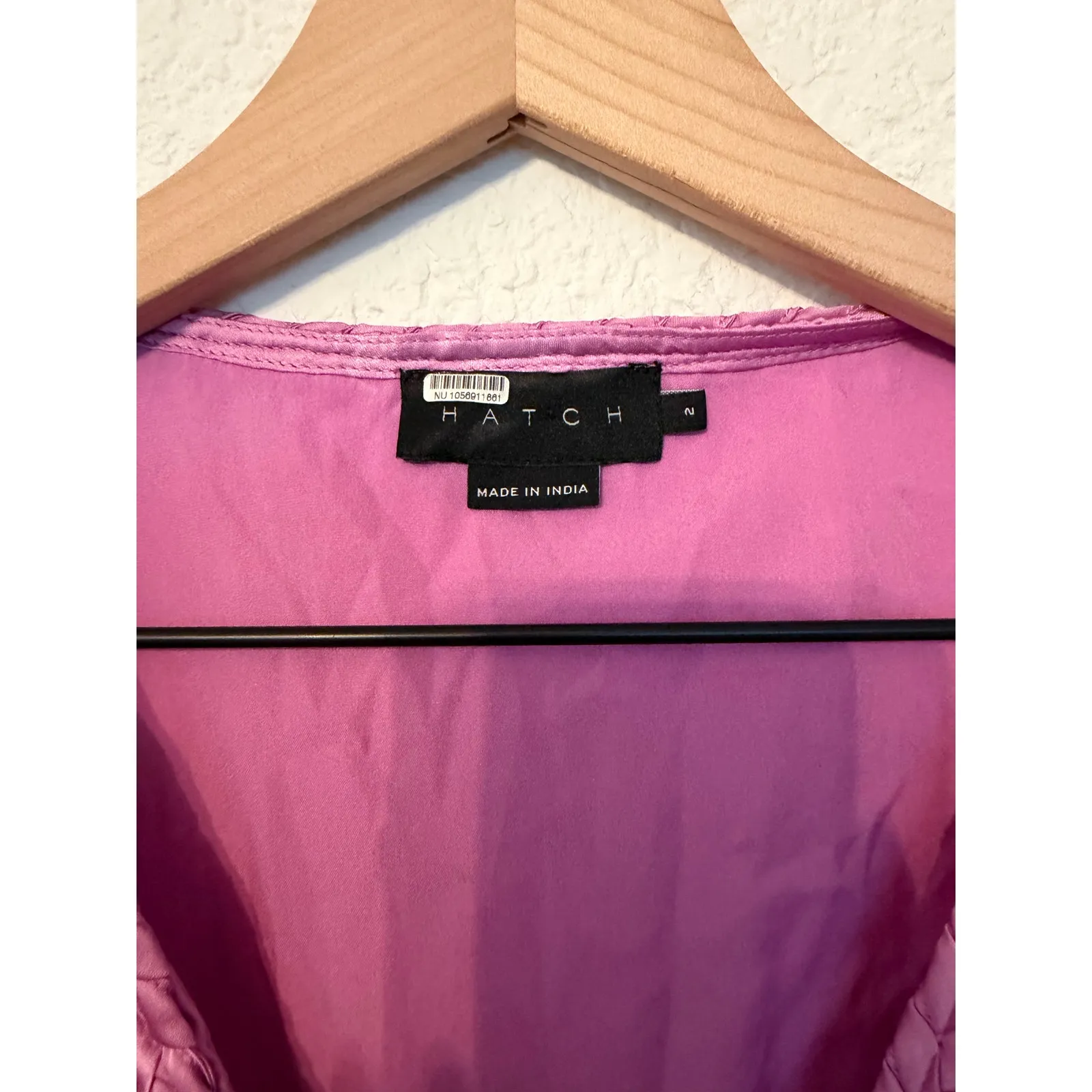 HATCH Maternity Winslet Pleated Maxi Dress Purple Size undefined - Image 6