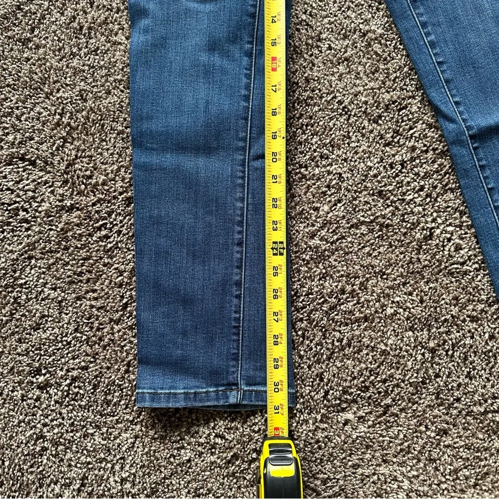 The Limited Women's Medium Wash Straight Leg Blue Jeans 10R - Image 6