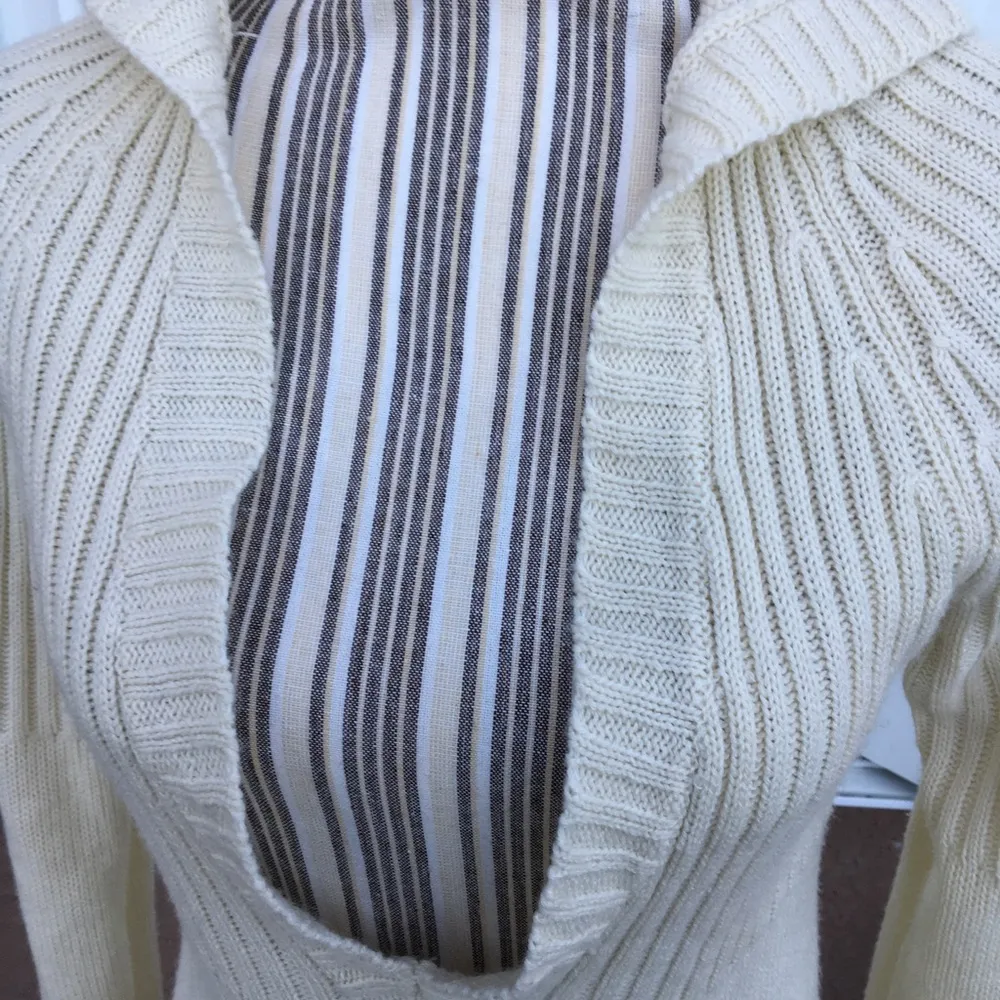 Arizona Jean Company XL Hooded Cream Sweater Dress - Image 3