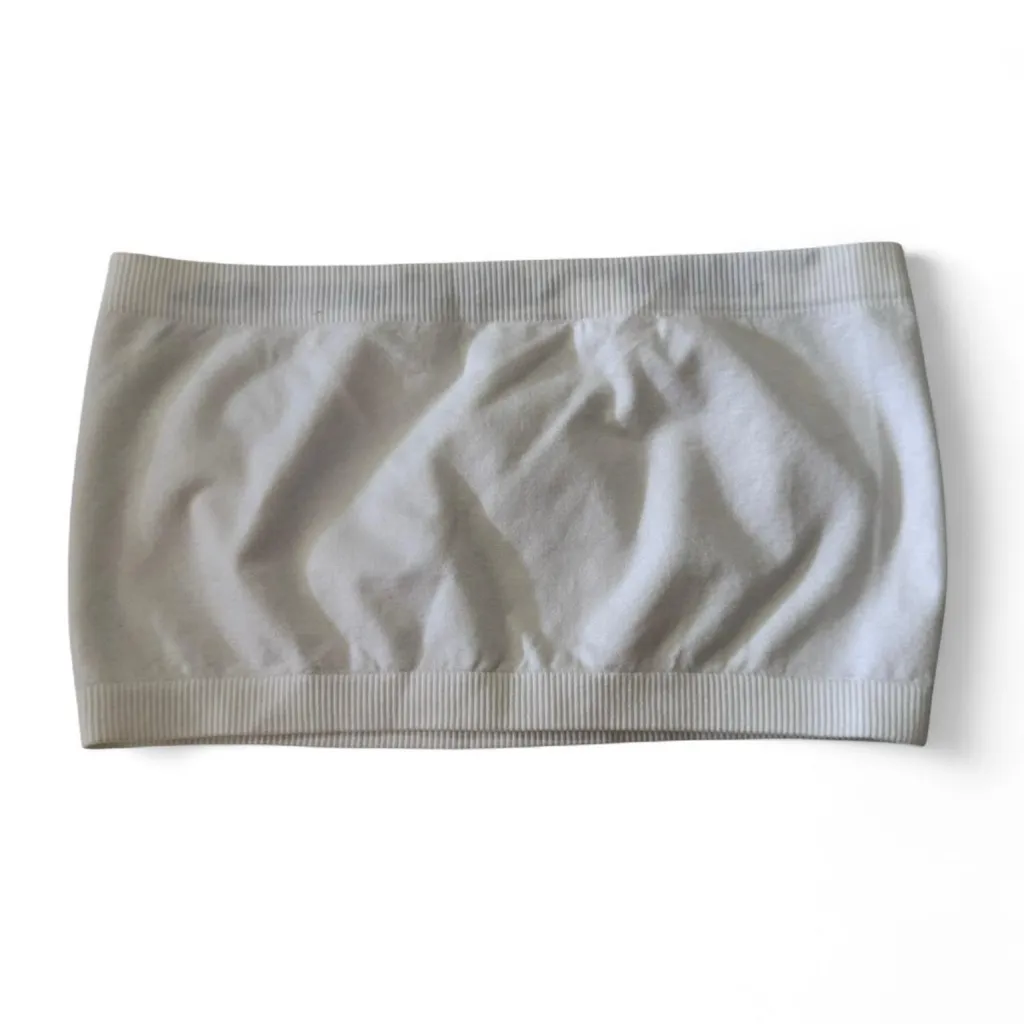 Zenana Outfitters White Game Day Tube Top, Strapless Bandeau, Women’s One Size - Image 2