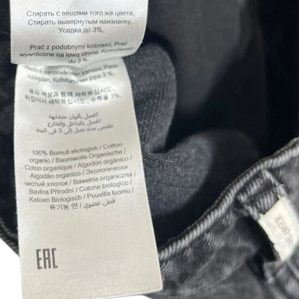 BY MALENE BIRGER Milium Black Denim Jeans Size XS Mid Rise Straight Fit - Image 11