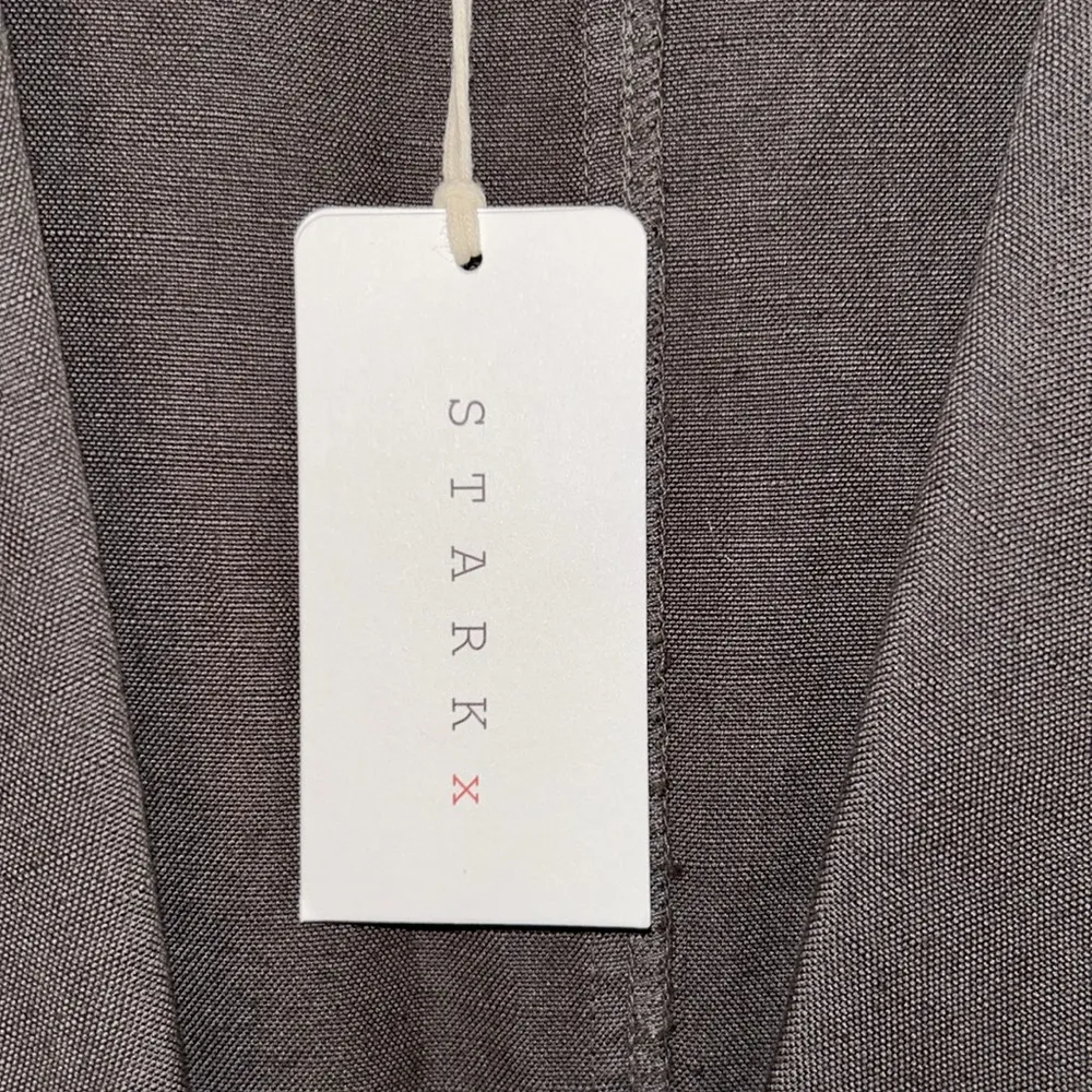 NEW STARK-X Oversized Utility Trench Long Coat Ash Grey - Image 5