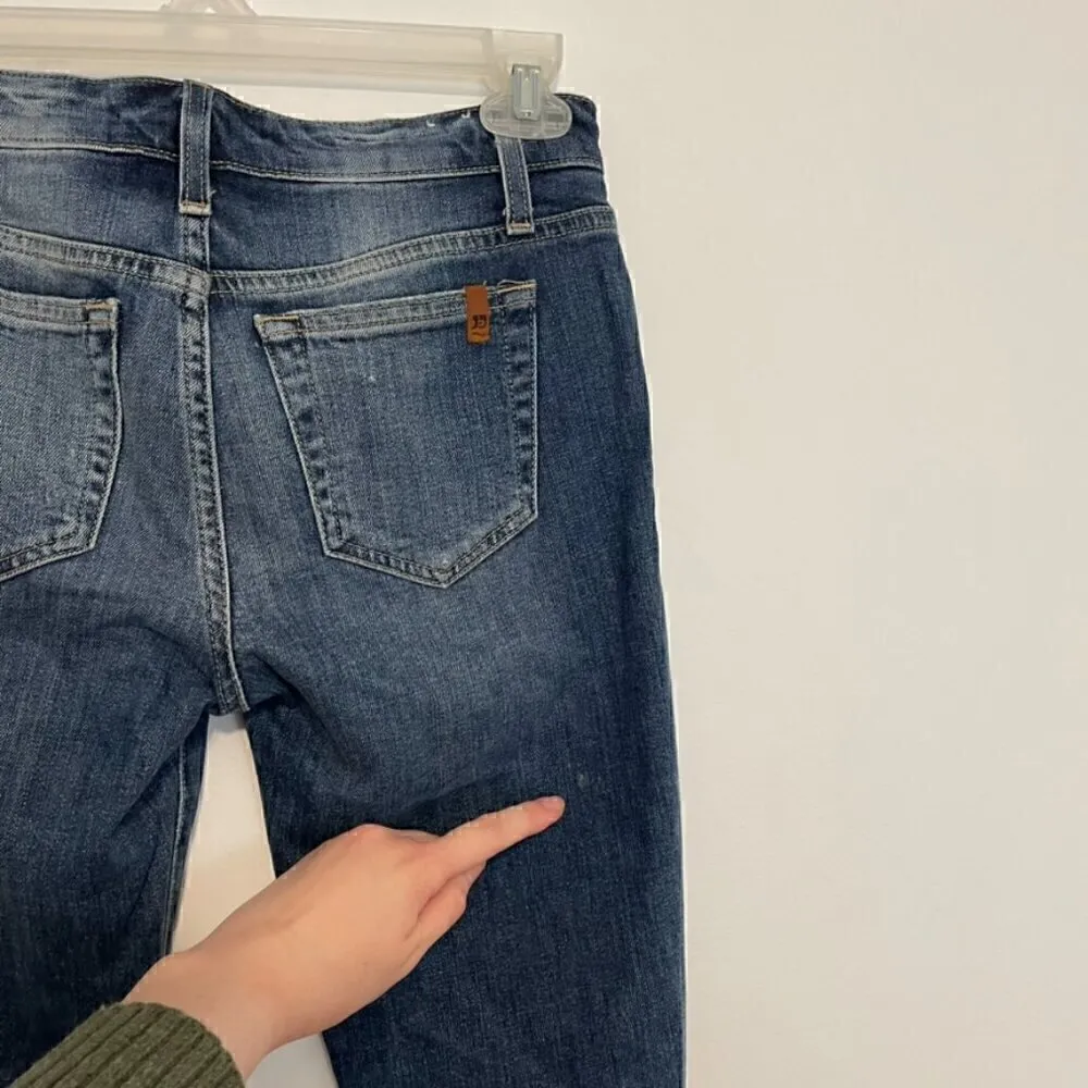 JOE'S JEANS JOES JEANS Keagan Skinny Ankle Distressed Jeans Dark Wash Ripped 25 - Image 13