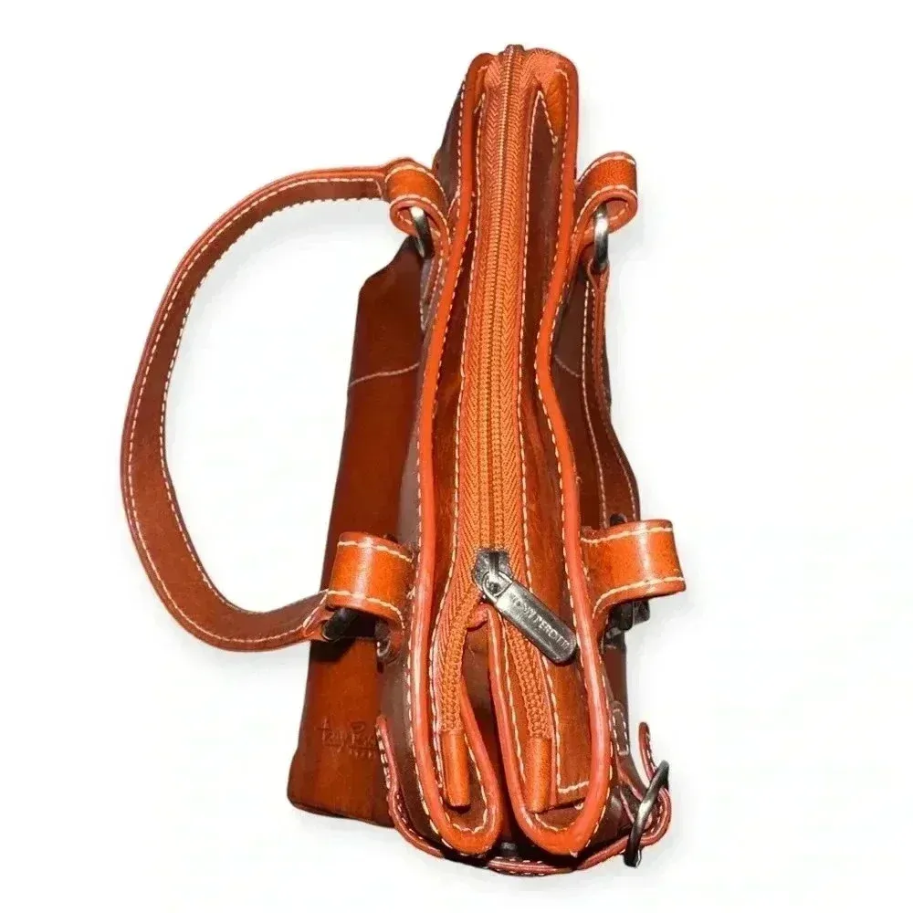 Green by Tony Perotti Italian women’s Leather Handbag – Classic Brown Tote Purse - Image 6