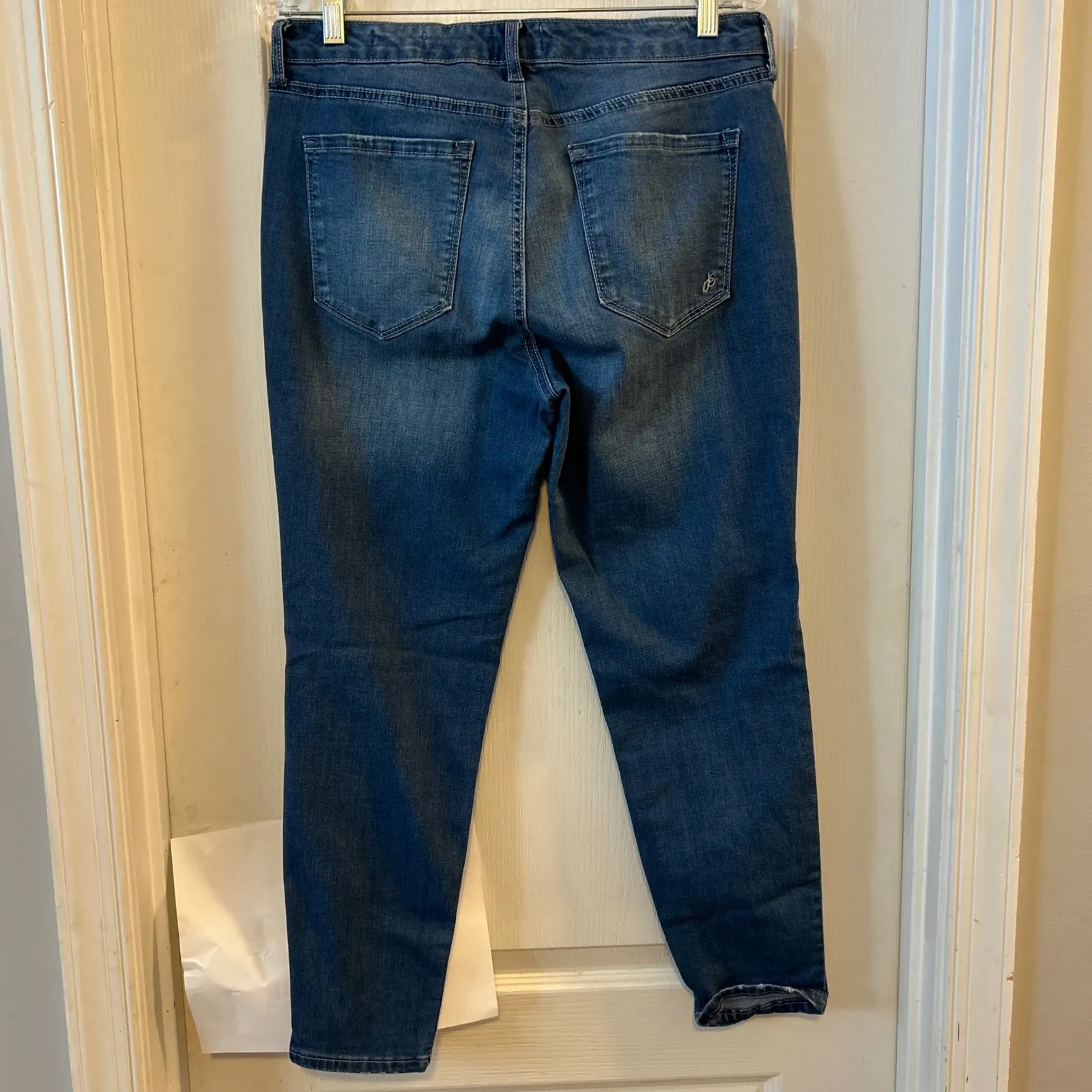 Jessica Simpson High Rise Skinny Ankle Jeans Medium Wash Size 12 31 - Image 2