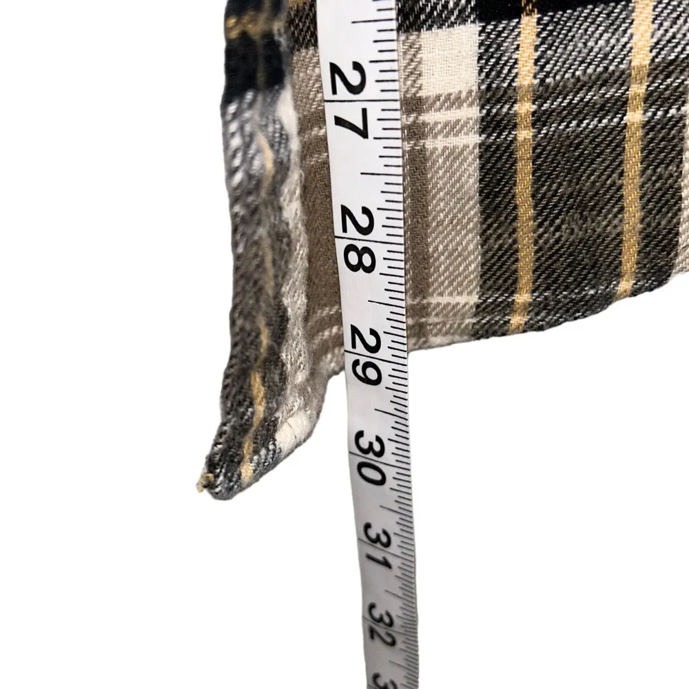 American Eagle Brown Plaid Flannel Top Women’s Size Small Button Down Shirt! - Image 3