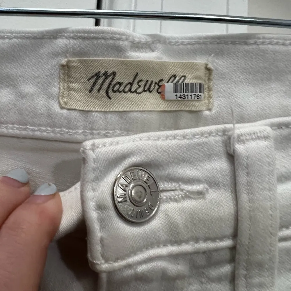 Madewell White Stovepipe 10” Skinny High Rise Jeans Size 28 US $128 - Image 7